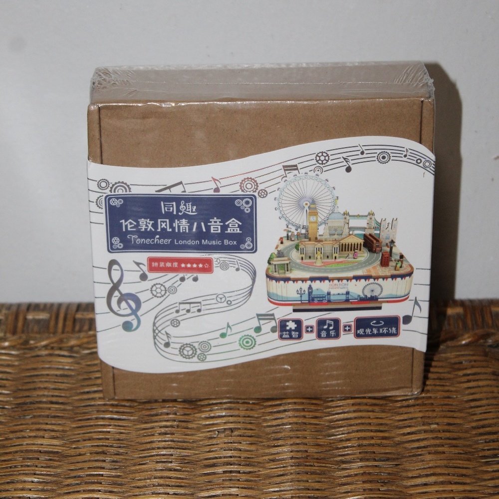 Tonecheer London Music Box 3d Laser Cut Assemble Puzzle